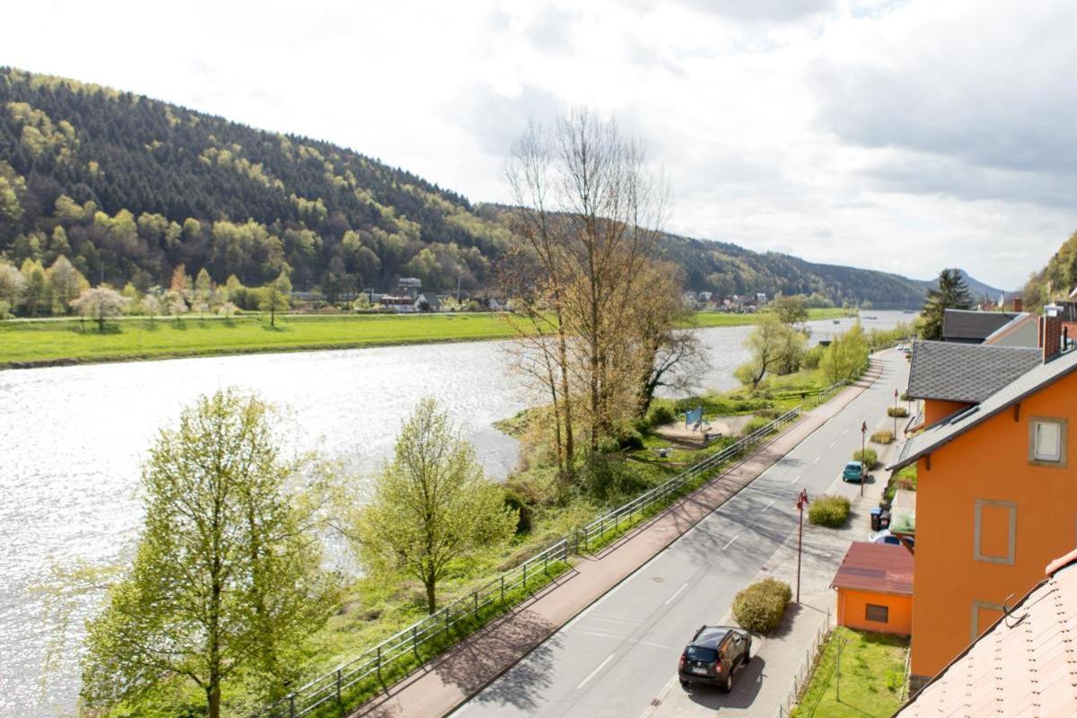 Villa Elbufer Bad Schandau Exterior foto