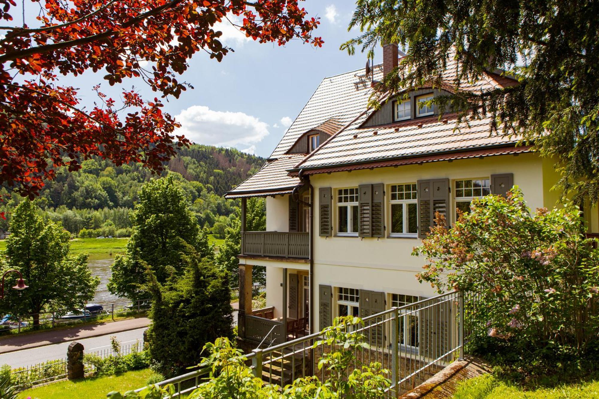 Villa Elbufer Bad Schandau Exterior foto